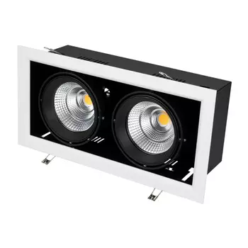 Светильник CL-KARDAN-S375x190-2x25W Warm3000 (WH-BK, 30 deg) (Arlight, IP20 Металл, 3 года)