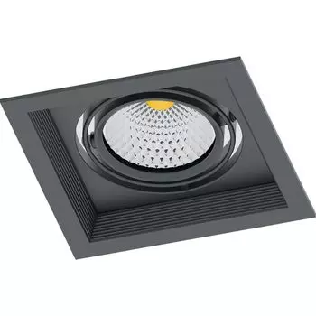 Светильник карданный светодиодный 1x12W 1080 Lm, 4000К, 35 градусов, черный, AL201 с драйвером и клеммой в комплекте