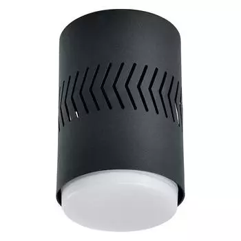Светильник потолочный Feron HL352 12W, 230V, GX53 и подсветка 1W, 4000K, черный 41458