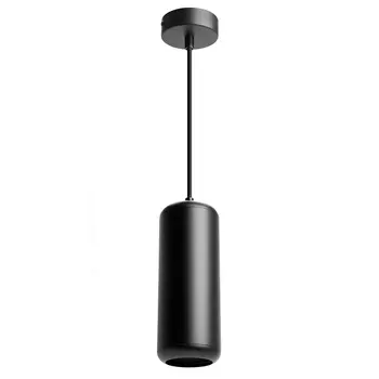 Светильник потолочный Feron HL3658 Barrel ECHO levitation 12W, 230V, GX53, чёрный, с антибликовой сеточкой, на подвесе 1,7 м