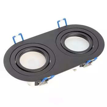 Светильник потолочный встраиваемый, DL2812 MR16 50W G5.3 "прямоугольник", черный