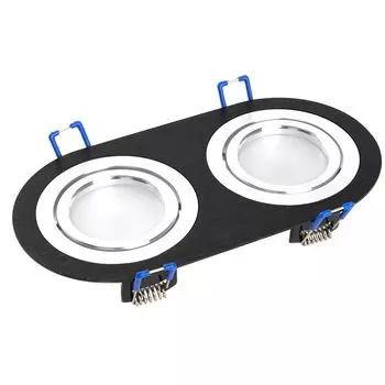 Светильник потолочный встраиваемый, DL2812 MR16 50W G5.3 "прямоугольник", черный
