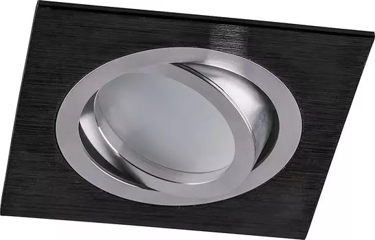 Светильник потолочный встраиваемый, MR16 G5.3, черный-хром DL2801