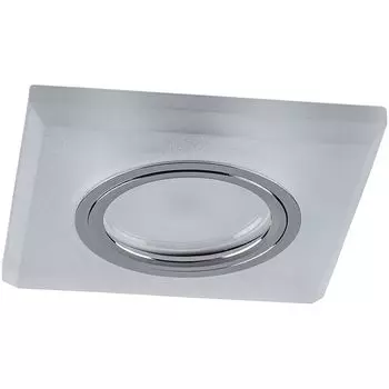 Светильник потолочный встраиваемый со светодиодной подсветкой 15LED*2835 SMD 4000K, MR16 50W G5.3, белый матовый, CD8170 с драйвером в комплекте
