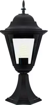 Светильник садово-парковый, 100W 230V E27 черный, 4204/PL4204 (на постамент)