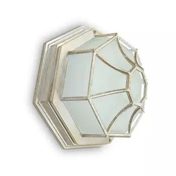 Светильник садово-парковый 60W 230V 270*270*120 белое золото PL661