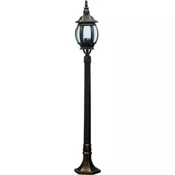 Светильник садово-парковый Feron 8110/PL8110 столб 100W E27 230V, черное золото 11240