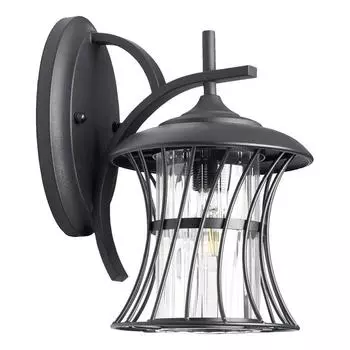 Светильник садово-парковый Feron PL520 на стену вниз 60W E27 230V, черный 11888