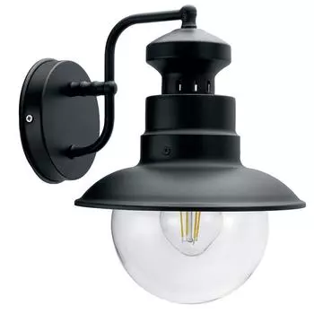 Светильник садово-парковый Feron PL571 на стену вниз 60W 230V E27, черный 11597