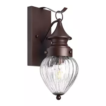 Светильник садово-парковый с клеммой в комплекте, 60W 230V E27 240*150*400 мм коричневый PL540