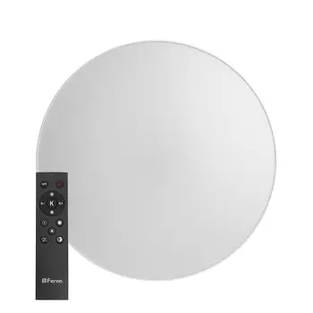 Светильник светодиодный управляемый с пультом 60W, Max. 3600Lm, 3000К-6500K, AL6200 “Simple matte” белый