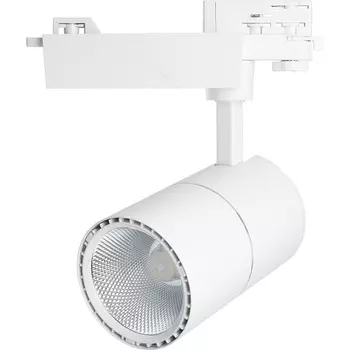 Светильник трековый светодиодный на шинопровод 40W, 3600 Lm, 4000К, 35 градусов, белый, 3х фазный, AL103 со встроенным драйвером серия MarketBright