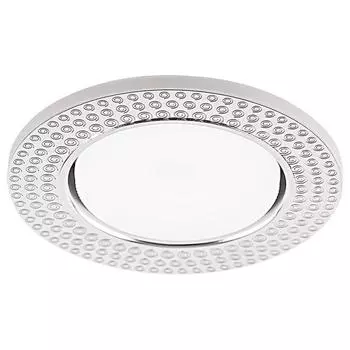 Светильник встраиваемый с белой LED подсветкой Feron CD4029 потолочный GX53 без лампы, прозрачный, хром 32652