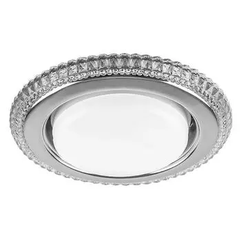 Светильник встраиваемый с белой LED подсветкой Feron CD4036 потолочный GX53 без лампы, прозрачный, хром 40503