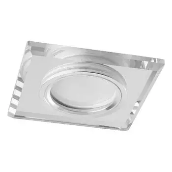 Светильник встраиваемый с белой LED подсветкой Feron CD8150 потолочный MR16 G5.3 белый