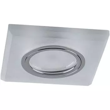 Светильник встраиваемый с белой LED подсветкой Feron CD8170 потолочный MR16 G5.3 белый матовый
