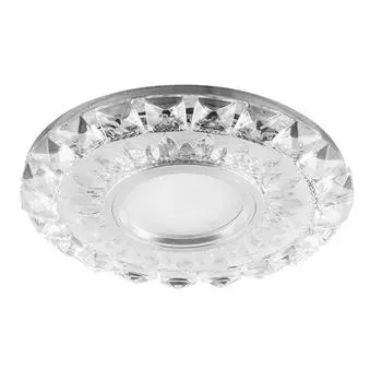 Светильник встраиваемый с белой LED подсветкой Feron CD922 потолочный MR16 G5.3 прозрачный
