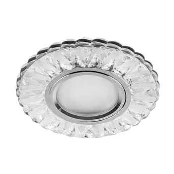Светильник встраиваемый с белой LED подсветкой Feron CD930 потолочный MR16 G5.3 прозрачный
