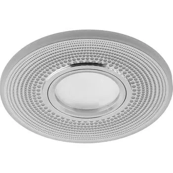 Светильник встраиваемый с белой LED подсветкой Feron CD950 потолочный MR16 G5.3 белый матовый