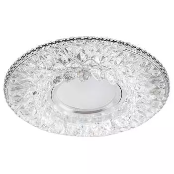 Светильник встраиваемый с LED подсветкой Feron CD942 потолочный MR16 G5.3 прозрачный