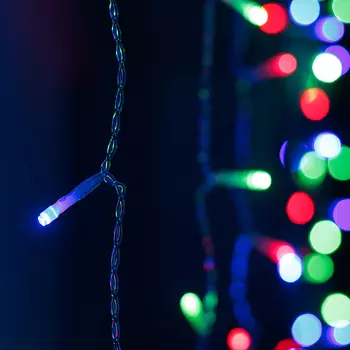 Светодиодная гирлянда ARD-CURTAIN-HOME-2000x2500-CLEAR-300LED RGB (230V, 18W) (Ardecoled, IP20)