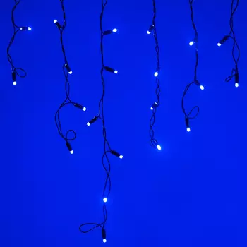 Светодиодная гирлянда ARD-EDGE-CLASSIC-2400x600-BLACK-88LED-STD BLUE (230V, 6W) (Ardecoled, IP65)