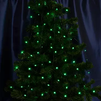 Светодиодная гирлянда Feron CL02 линейная 2м +1.5м 230V зеленый