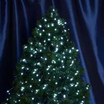 Светодиодная гирлянда Feron CL09 линейная 10м + 2м 230V 5000К, зеленый шнур