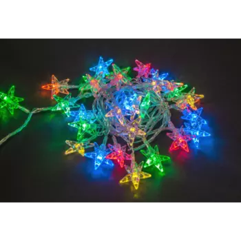 Светодиодная гирлянда NGF-D005-30RGBY-230-звёздочки