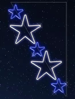 Светодиодная консоль "Каскад звезд" RL-KN-083BW