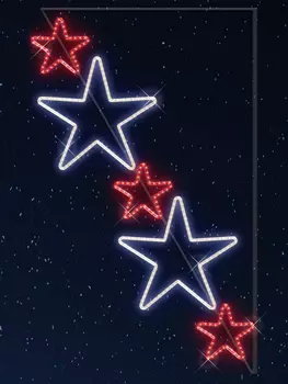 Светодиодная консоль "Каскад звезд" RL-KN-083RW