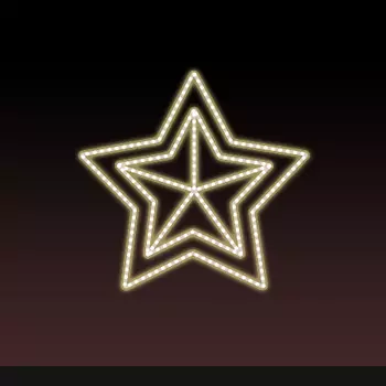 Светодиодная консоль на металлокаркасе ко Дню победы тип 9-14, 220 В, RL-KN-9-14-WW (Тёплый)