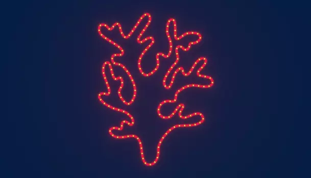 Светодиодная консоль Rich LED на металлокаркасе, Ветка коралла, 220 В, RL-KN-S-01-03