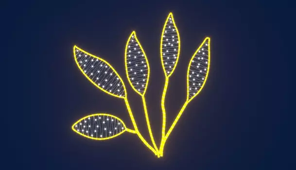 Светодиодная консоль Rich LED на металлокаркасе, Водоросли, 220 В, RL-KN-S-01-06