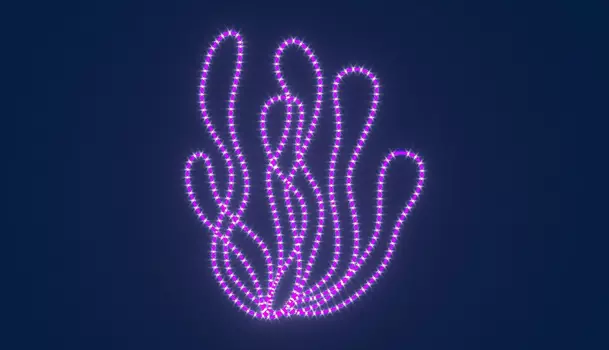 Светодиодная консоль Rich LED на металлокаркасе, Водоросли, 220 В, RL-KN-S-01-07