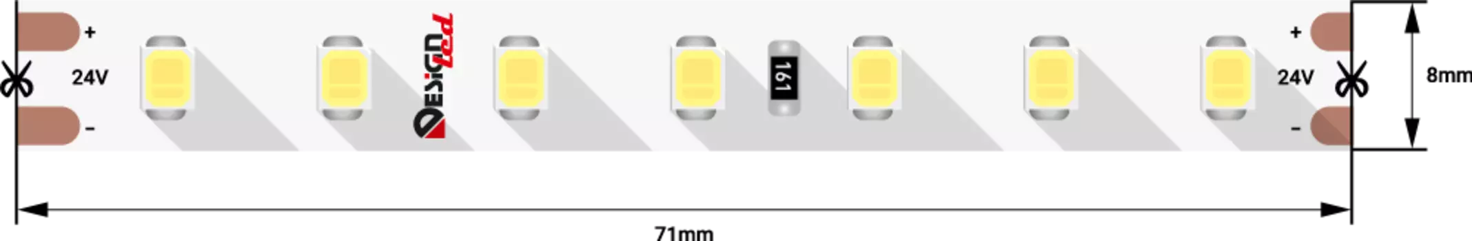 Светодиодная лента DSG298-24-NW-33