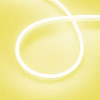 Светодиодная лента герметичная AURORA-PS-A120-12x6mm 24V Yellow (10 W/m, IP65, 2835, 5m) (Arlight, -)
