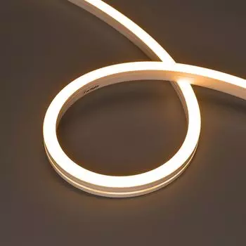 Светодиодная лента герметичная MOONLIGHT-SIDE-A140-12x17mm 24V Warm2400 (9.6 W/m, IP67, 5m, wire x2) (Arlight, Вывод кабеля боковой)