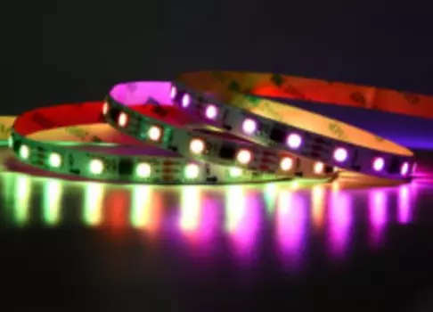 Светодиодная лента герметичная SPI-PS-B60-12mm 12V RGB-PX3-BPT (12 W/m, IP67, 5060, 5m) (Arlight, бегущий огонь)
