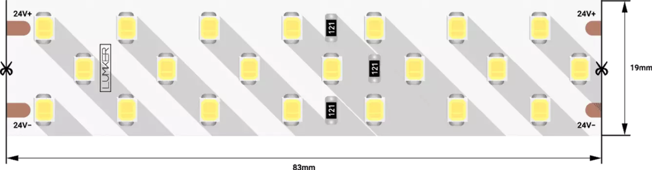 Светодиодная лента LK2H252-24-WW-33