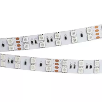 Светодиодная лента RT 2-5000 36V RGB 2X2 (5060, 600 LED, LUX) (Arlight, 26 Вт/м, IP20)