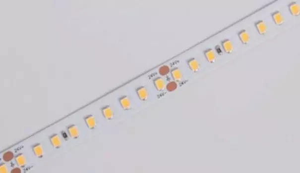 Светодиодная лента RT-A144-10mm 24V Warm2700 (7.7 W/m, IP20, 2835, 5m) (Arlight, высок.эфф.200 лм/Вт)