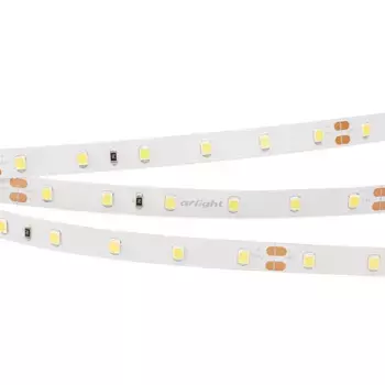 Светодиодная лента RT-A60-8mm 24V Warm2400 (7.2 W/m, IP20, 2835, 5m) (Arlight, Открытый)