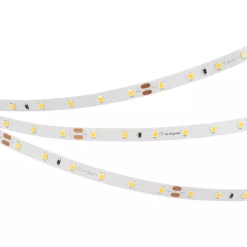 Светодиодная лента RT-A60-8mm 24V Warm3000 (4.8 W/m, IP20, 2835, 3m) (Arlight, Открытый)