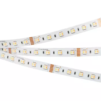 Светодиодная лента RT-B60-12mm 24V RGBW-MIX-5-in-1 (20 W/m, IP20, 5060, 5m) (Arlight, Открытый), 026363(2)