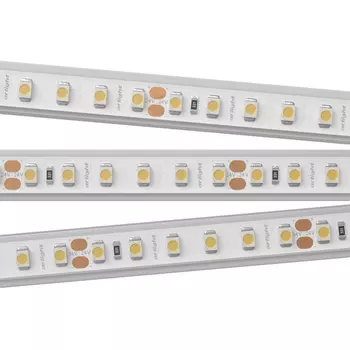 Светодиодная лента RTW 2-5000PGS 24V Cool 2x (3528, 600 LED, LUX) (Arlight, 9.6 Вт/м, IP67)