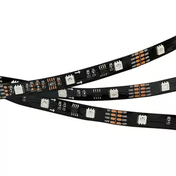 Светодиодная лента SPI-5000-AM 12V RGB (5060,150 LED x3,1804, Black) (Arlight, Открытый, IP20)
