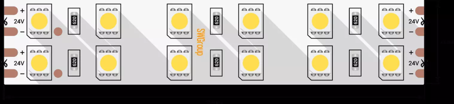 Светодиодная лента SWG5120-24-28.8-W