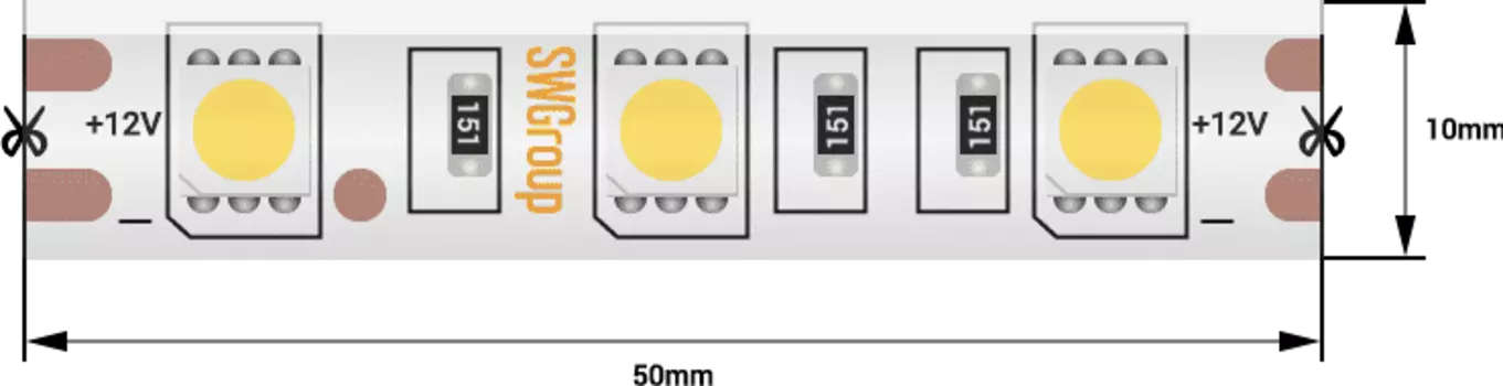 Светодиодная лента SWG560-12-14.4-UW-65