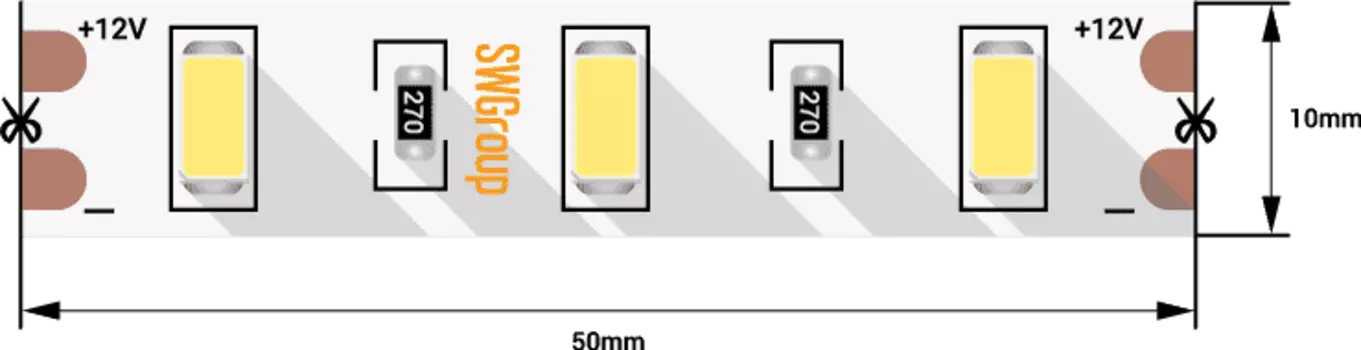Светодиодная лента SWG660-12-12-NW